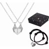 CONEJO MODA Corazón Magnético Amor Ajustable Pulseras Pareja Imán Collar