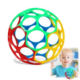GUOYOU Grab Ball for Babies, BPA-Free Baby Ball Teething Ring, Flexible and Easy to Grip Design Baby Toy, Sensory Toy Teeth, for 3-12 Months, Newborn Learning, Boys and Girls
