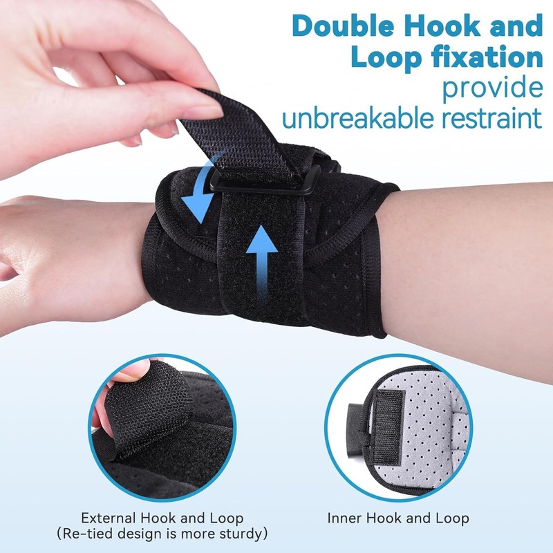Patient Medical Restraints with Quick Release Buckles, Bed Restraints Belts