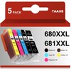 TAAUS Compatible Canon 680 XXL 681 XXL PGI-680XXL CLI-681XXL Ink