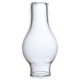 Clear Glass Lamp Chimney, Replacement Hurricane Globe Measures 3/4 Inch Diameter Base x 2 1/2 Inches High for Oil or Kerosene Lanterns