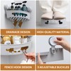 LEVERLOC Corner Shower Caddy Suction Cup, 2 Pack Powerful Suction