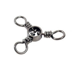 Spro Three Way Swivel, Pack of 3, (Black, Size 1, 110-Pounds)