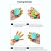 Finger Grip Ball Hand Exercise Therapy Resistance Squeeze Ball Hand