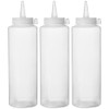 HENDI Dispenser Bottle, Quantity: 3, Easy Squeeze, for Sauces, Squeeze