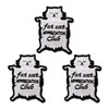 BPA Pack of 3 Cat Sew-On Patches, Iron-On Patches, Iron-On