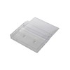Oval Multimedia Cassette Tape Storage Standard Plastic Case 1 Clear
