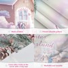 MEHOFOND 7x5ft Winter Onederland Backdrop for Pink Winter Happy 1st