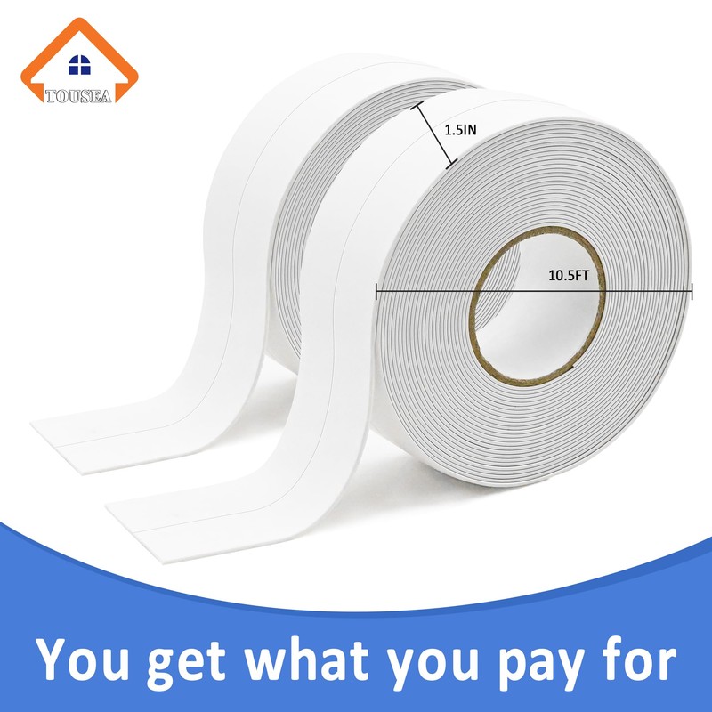 White Caulk Tape Waterproof Self Adhesive - Premium Quality Caulking