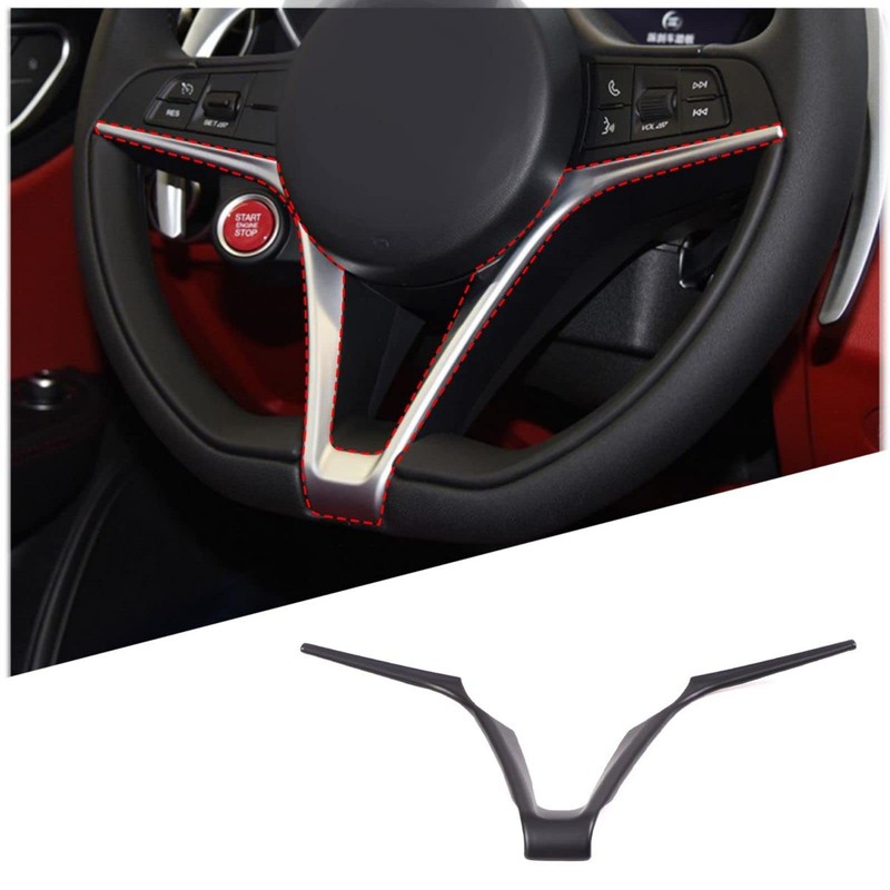 Car Steering Wheel Cover Trim for Alfa Romeo Giulia Stelvio