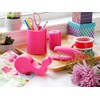 LA NOUV Cute Hot Pink Desk Stapler for Girls &