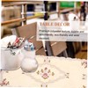 LABRIMP 1pc Embroidery Tablecloth Dining Table Cover Stylish Decorative 60x120