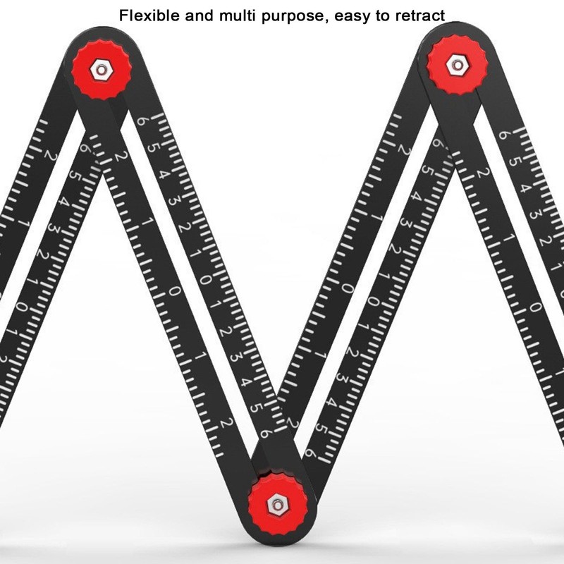 Aluminum Alloy Multi Angle Measuring Ruler Universal Opening Locator Measurement
