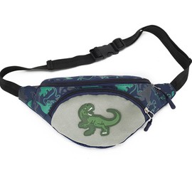 Children's Belt Bag, Dinosaur Waist Bag, Girls Fashion Waist Bag, Travel Bum Bag, Portable, Adjustable, High Capacity, for Kids, Boys, Girls, Green, Green, fashionable