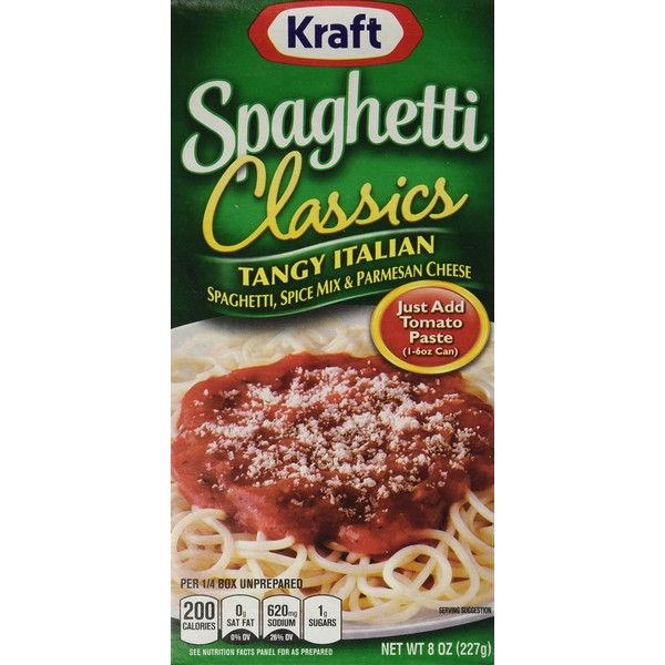 Kraft Tangy Italian Spag Dinner Kit 8 oz - 8 Unit Pack