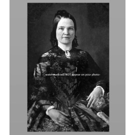First Mary Todd Lincoln PHOTO 1846 Image, Portrait Art Abraham Wife 1st Lady