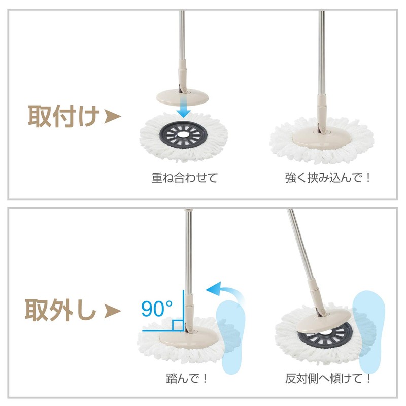 Eyliden Mop Spare Mop Cloth Replacement Cloth Floor Mop Microfiber