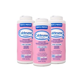 Caldesene Medicated Protecting Powder with Zinc Oxide & Cornstarch-Talc Free, 5 Ounce (3 Pack)