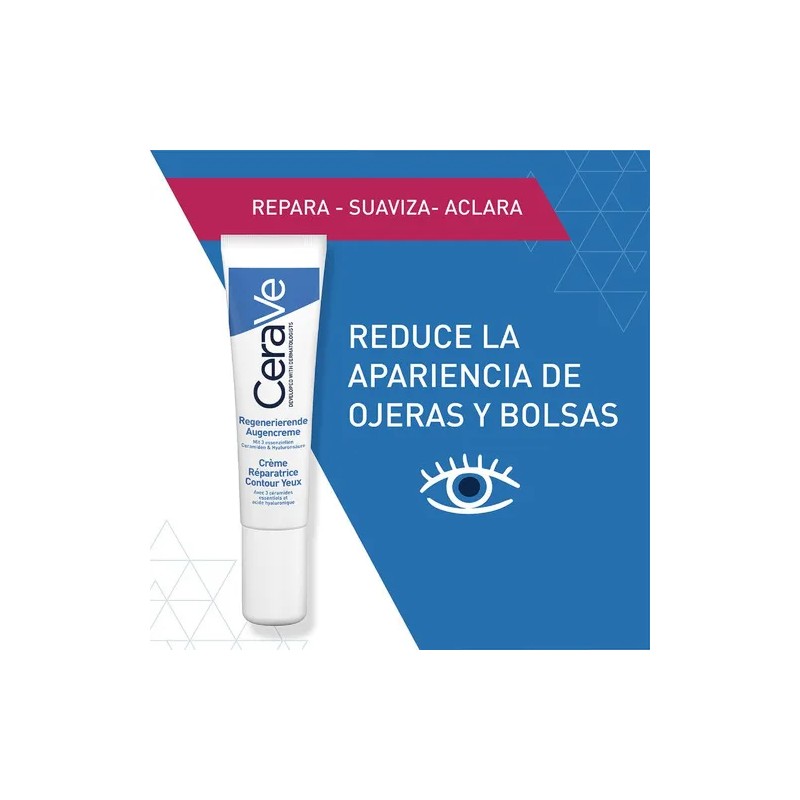 Crema Reparadora Cerave Contorno De Ojos Niacinamida 14 Ml