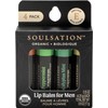 Soulsation Organic Lip Balm Set for Men - 4 Flavors
