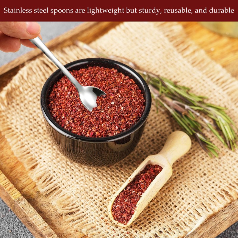 10 Pcs Stainless Steel Small Spoons,Mini Spoon,Mini Size 7.5 Cm