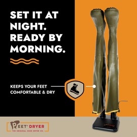 PEET, Wader, Electric Shoe Dryer with 2 Sets of 12" Extensions, Effective Drying for Waders, Tall Boots & Outdoor Gear, Made in USA