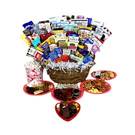 Valentine Day Chocolate Cookie Candy & Snack Gift Basket Hand-Crafted by MisterGiftBasket.com (47 Piece: $199.99)