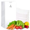 Duro 12# Large White Paper Lunch Bags 100 Count, Bulk