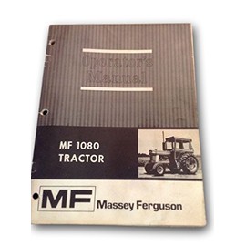 Massey Ferguson Mf 1080 Tractor Owners Operators Manual Maintenance Operations