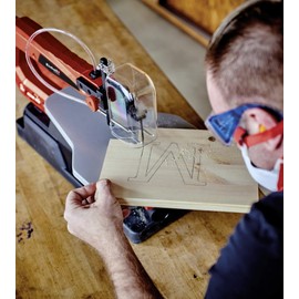 kwb by Einhell 49316350 Scroll Saw Blade Set, Silver, (Fits Einhell Scroll Saws, 127 mm long, 25 mm wide, 5 pieces)