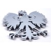 Poland 2.5" Polish Polski Eagle with Crown Chrome 3D Emblem