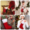 Zubebe 48 Pcs Felt Christmas Stockings 15 Inch Christmas Stockings