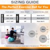 Exercise Ball for Yoga, Balance, Stability - Fitness, Pilates, Birthing,