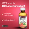 De La Cruz Pure Jojoba Oil, Expeller-Pressed, Hexane-Free, Non-GMO, Bottled
