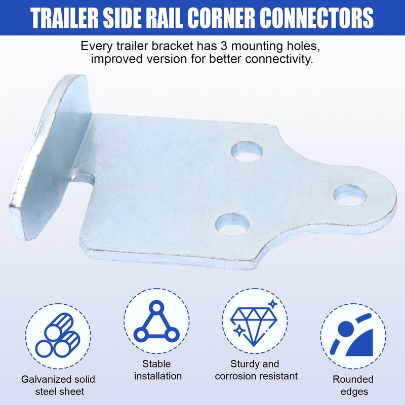 Trailer Wooden Sides Brackets Latch Rack Stake Body Gates Corner