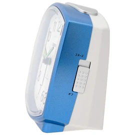 CASIO カシオ 置時計 電波時計 アナログ ベル音アラーム　ブルー・TQ-740J-2JF