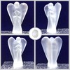 Nelson Creations, LLC 2 Inch Selenite Guardian Angel Figurine Hand-Carved