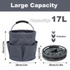 QIANAI Putzmittel Organizer, Reinigungskorb Mit Griff, Gartentasche Mit 6 Taschen,