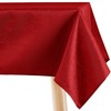 Filumi Tablecloth 140 x 240 cm Red Washable for Indoor