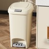 Foot Step Trash Can Large Capacity Versatile Stylish Lid Design