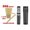 RAW 1 1/4 Size classic Cone(200PK)+cone filler grinder storage 3