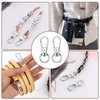 2 Pcs Silver Metal Lobster Claw Clasps Swivel Snap Hook