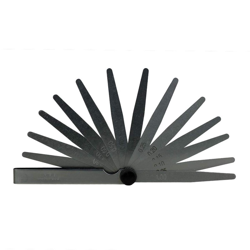 13 Sheets Spacer Gauge 0.05-1.00 mm Gap Size