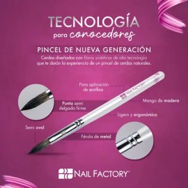Pincel Profesional Nail Factory 8 Tecnologia                                                                                                          
