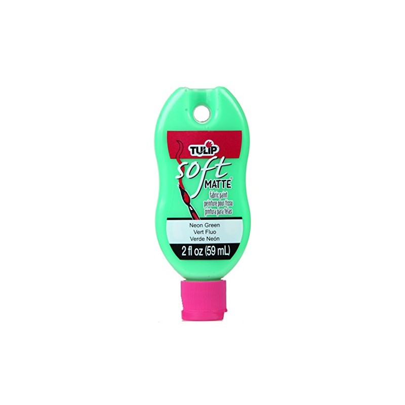 Tulip Soft Fabric Paint 2oz, Matte Neon Green, One Size