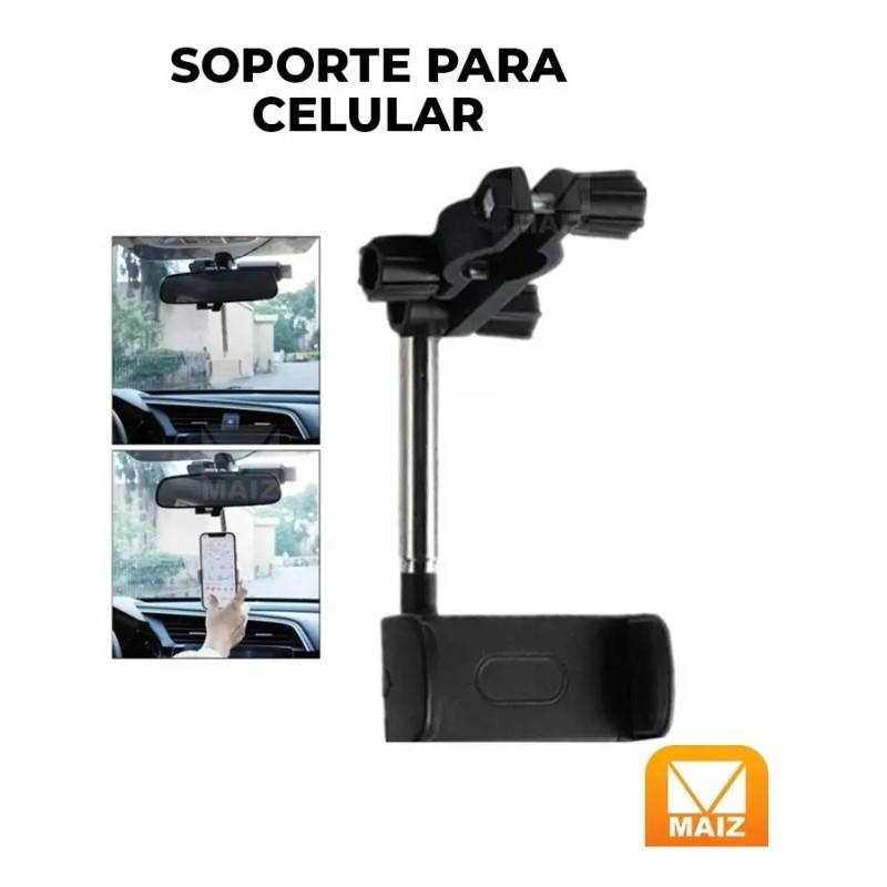 Maíz Soporte Base Porta Celular Auto Cabecera Respaldo Retrovisor