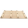 BOUMBI Extra-Large Hinoki Wood Bath Mat with Non-Slip Rubber Pad
