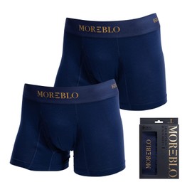 iSDG Incontinence Pants, Urinary Leak Prevention, Boxer Urinary Leak Pants, For Mild Incontinence, Pack of 2 (M, Navy)