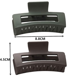 3 Pieces Hair Claw Clips Non-Slip Catch Hair Clips French Design Rectangle Hair Clamp for Women Girls Thin Thick Hair