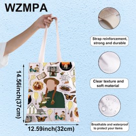 WZMPA Anne Novels Tote Bag Anne Shirley Fans Gift I'm So Glad I Live In A World Where There Are Octobers Anne Shoulder Bag (I'm So Glad TG)